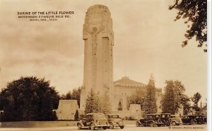 Shrine Of The Little Flower Real Photo - Royal Oak, Michigan MI  