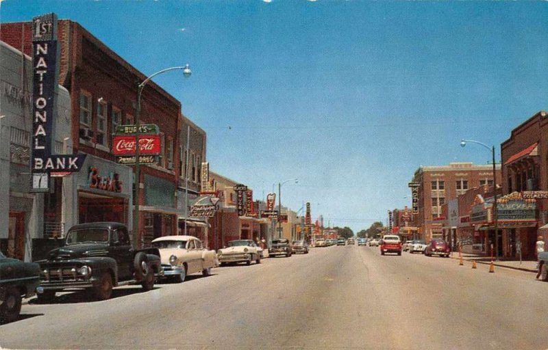 Liberal Kansas Main Street Coke Sign Vintage Postcard JI657438 