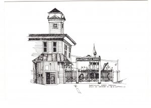 Dartmouth Ferry Terminal, Nova Scotia, 1977 Hupman Illustration