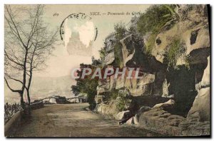 Old Postcard Nice Promenade Du Chateau