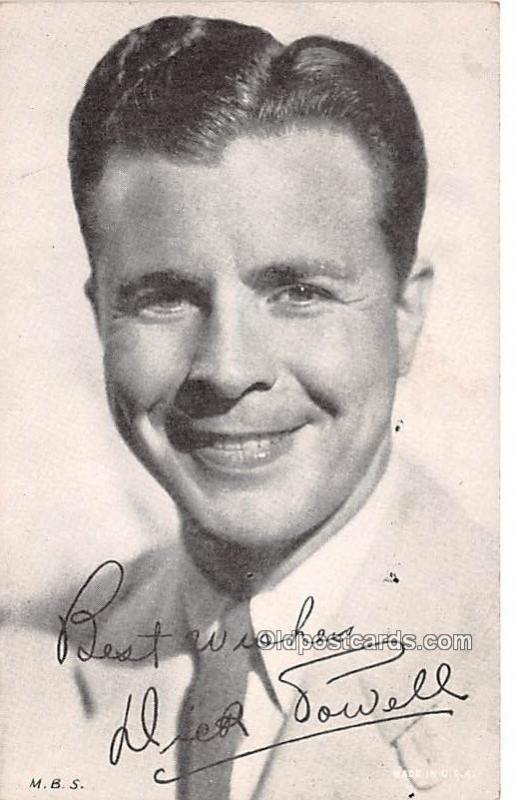 Dick Powell Movie Star Actor Actress Film Star Unused 