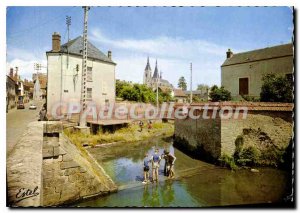 Postcard Modern Dourdan Essonne Barley and the church Saint Germain