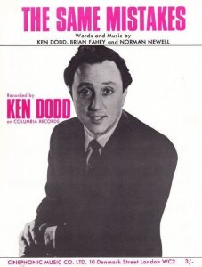 The Same Mistakes Ken Dodd 1960s Sheet Music