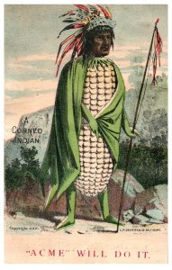 1886 C. Meyer Acme Fertilizers Anthropomorphic Corn & Potato Men Set Of 2 F133