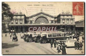 Old Postcard Paris Metro Station Eastern