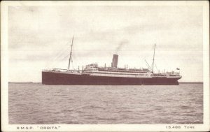 Steamship Royal Mail RMSP ORBITA c1910 Postcard