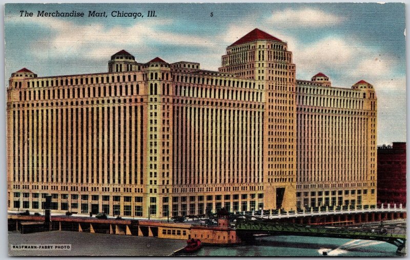 The Merchandise Mart Chicago Illinois IL Marshall Field Estate In 1930 Postcard