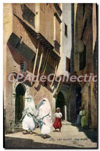 Postcard Old Algiers Arab Street