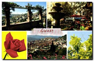 Postcard Modern Grasse General view General view Walking Flower