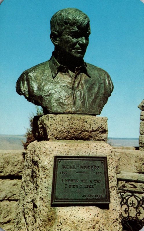 Bust of Will Rogers,Will Rogers Shrine,Cheyenne Mountain,Colorado Springs,CO BIN