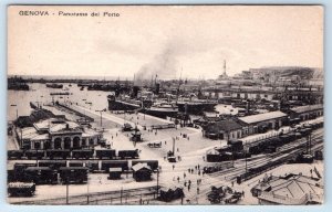 Genova Genoa - Panorama del Porto - ITALY Postcard