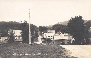 Brighton ME Main Street Business District Real Photo Postcard