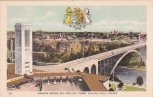 Canada Niagara Falls Rainbow Falls and Carillon Tower