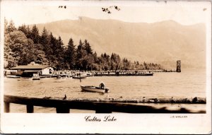 Canada Cultus Lake Fraser Valley British Columbia Vintage RPPC C057