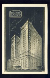 Duluth, Minnesota/MN Postcard, Hotel Duluth, Arrowhead Region, 1949!