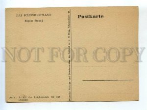 522343 WWII Latvia German occupation Riga seaside Vintage postcard