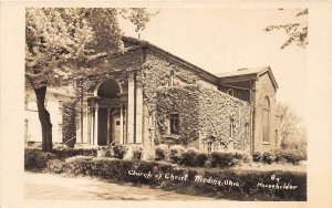 F70/ Medina Ohio RPPC Postcard c1940s Church of Christ