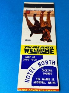 Vintage Matchbook Cover Hotel North Augusta, Maine Terrier MB168