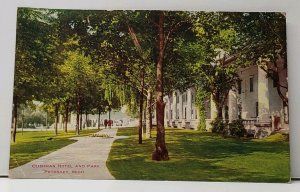 Petoskey Michigan Cushman Hotel and Park 1911 to Ann Arbor Mich Postcard H18