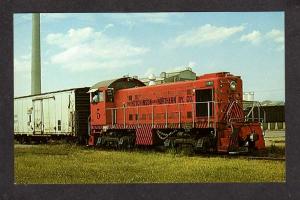 KS HUTCHINSON & Northern Railroad Train Loco 5 KANSAS Postcard Carey Salt Plant