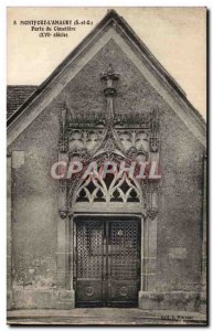 Old Postcard Montfort l & # 39amaury Gate cemetery