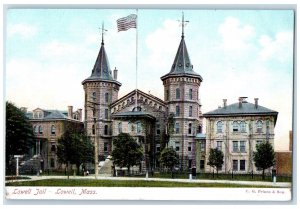 c1905 Lowell Jail Building Stairs Entrance View Lowell Massachusetts MA Postcard