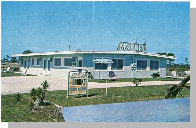Nice Marco Island, Florida/FL Postcard, Dick Brooks Lodge/Motel, 1950's?