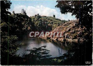 Old Postcard Picturesque Creuse Valley of the hollow Ruins of Castle Crozant ...