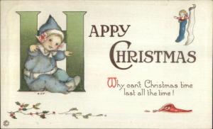 Christmas - Happy Christmas Large Letter H Baby MEP Margaret Evans Price PC