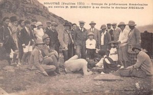 Rock of Soltrue France Archaeology Excavation Professors Postcard AA70376