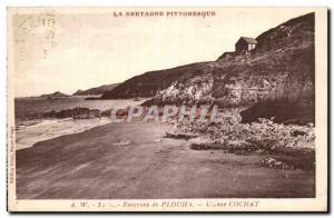 around Plouha Old Postcard the & # 39anse Cochat