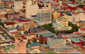 Louisiana Shreveport Aerial View Of Business District Curteich