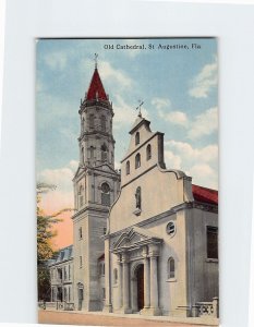 Postcard Old Cathedral, St. Augustine, Florida