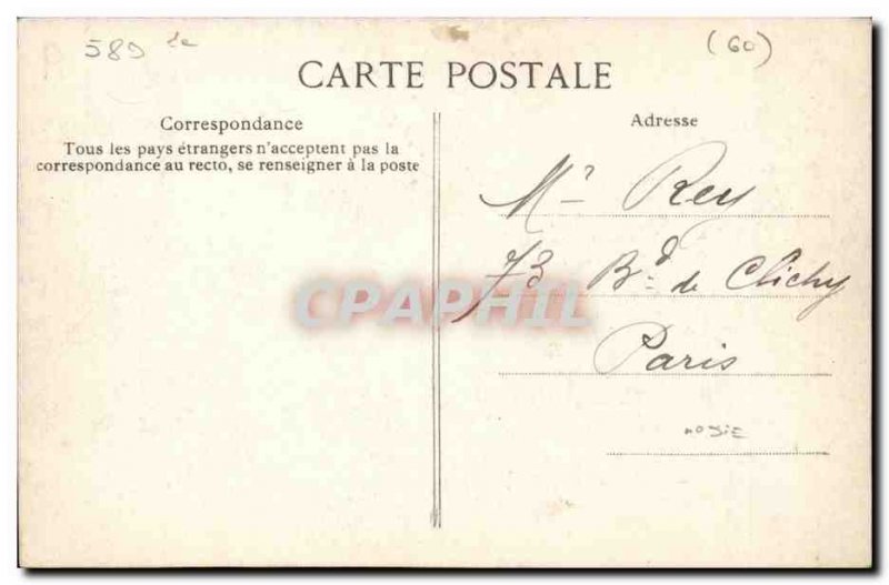 Disorders of Meru Old Postcard The general and M Nicolas Meunier Prefect of &...