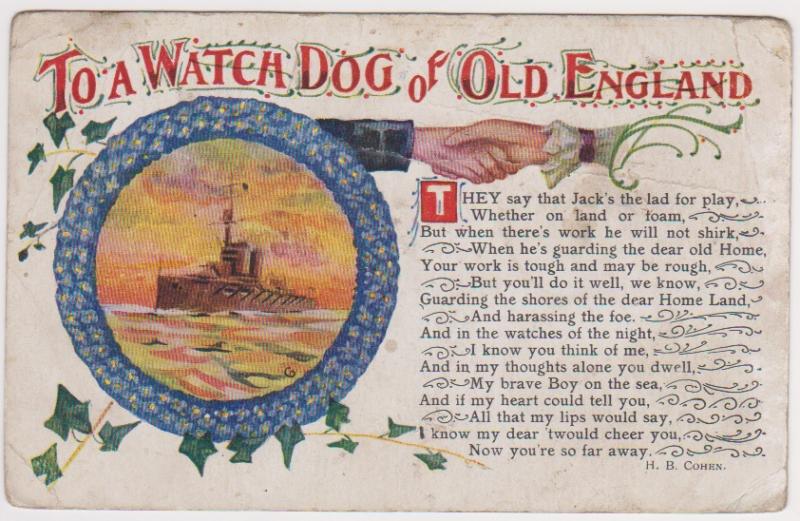 TO A WATCH DOG OF OLD ENGLAND - SHIP