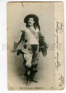 260705 Mattia BATTISTINI Italian OPERA singer SWORD old PHOTO