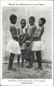 Oceania Solomon Islands School Children Ethnography c1910 Postcard #2