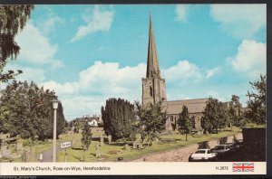 Herefordshire Postcard - St Mary's Church, Ross-On-Wye  8465