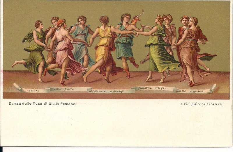 Greek Muses, Apollo Dance, 1910, Mythology, Classical Period, Art, Literature