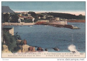 Saint-Louis Fort Seen From The Mitre, Toulon (Var), France, 1900-1910s