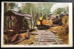 Mint USA Picture Postcard Modern Logging Camp Washington