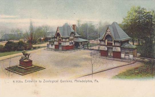 Pennsylvania Phildelphia Entrance To Zoological Gardens