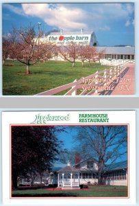 2 Postcards SEVIERVILLE Tennessee TN~ Cider Mill APPLEWOOD FARM Restaurant 4x6