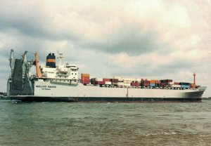 Nautica m.v. Nedlloyd Rosario Cargo Ship Vintage Postcard BS.11