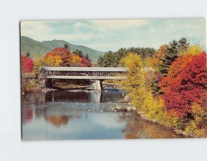 Q-21040 Saco River Bridge Conway New Hampshire USA