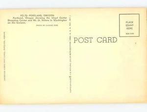 Unused Pre-1980 AERIAL VIEW OF TOWN Portland Oregon OR F8521