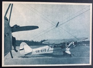 Mint Czechoslovakia Real Picture Postcard Aeroclub Piper Cup Race