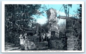 PORT ORANGE, Florida FL ~ OLD SUGAR MILL c1920s Volusia County  Postcard