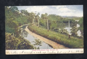 FORT WAYNE INDIANA HORSE SHOE BEND 1907 VINTAGE POSTCARD