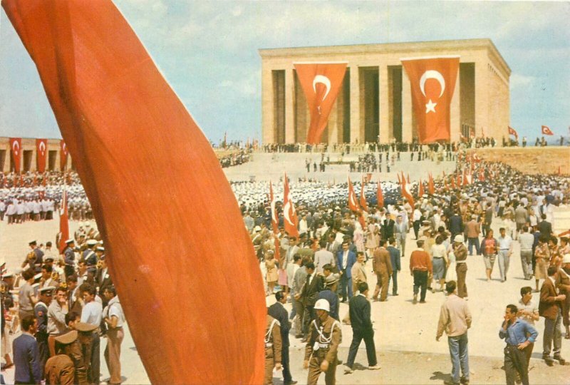 Turkey Postcard Ankara panorama Ataturk mausoleum